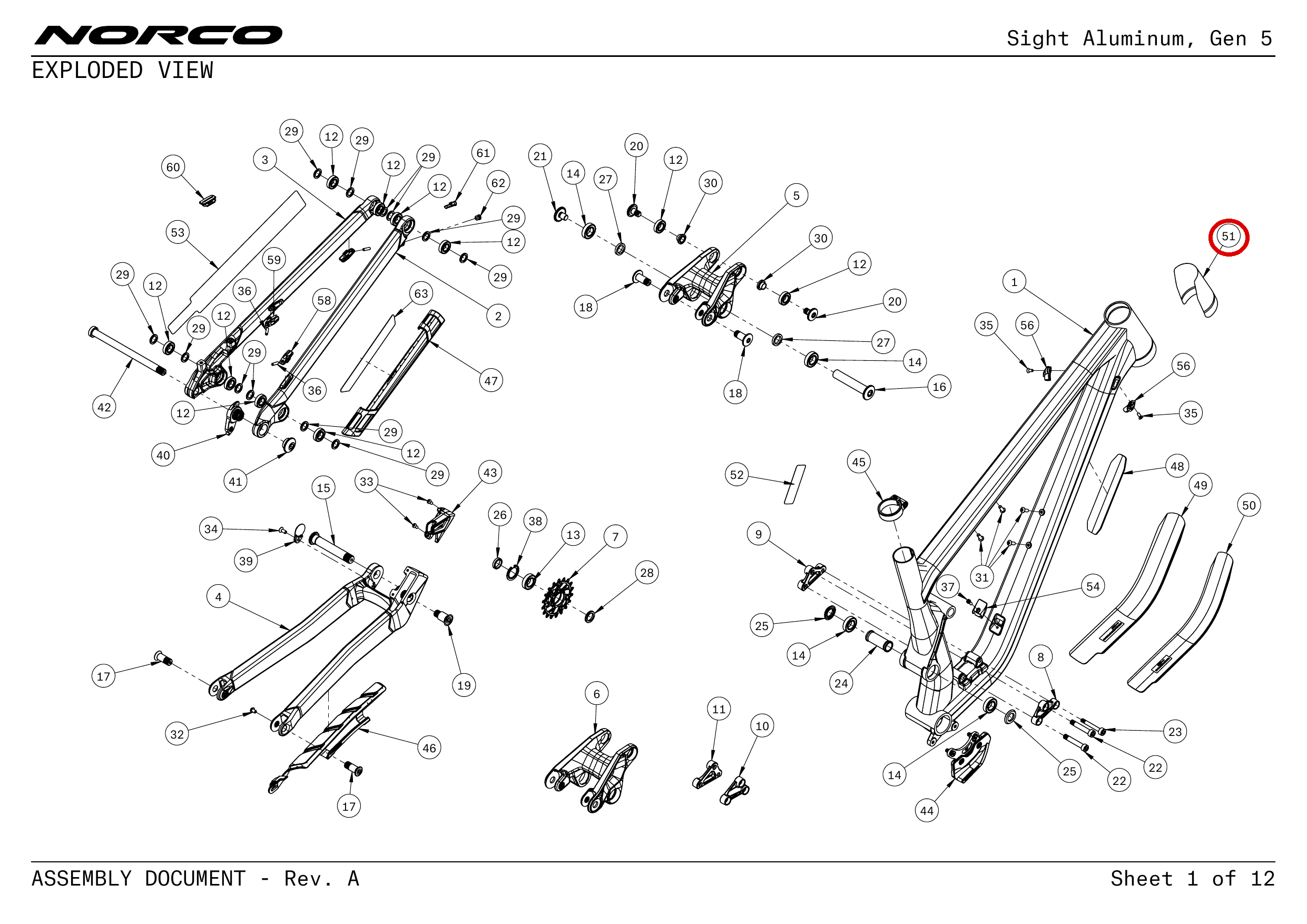 Official technical drawing with the relevant callout highlighted in red
