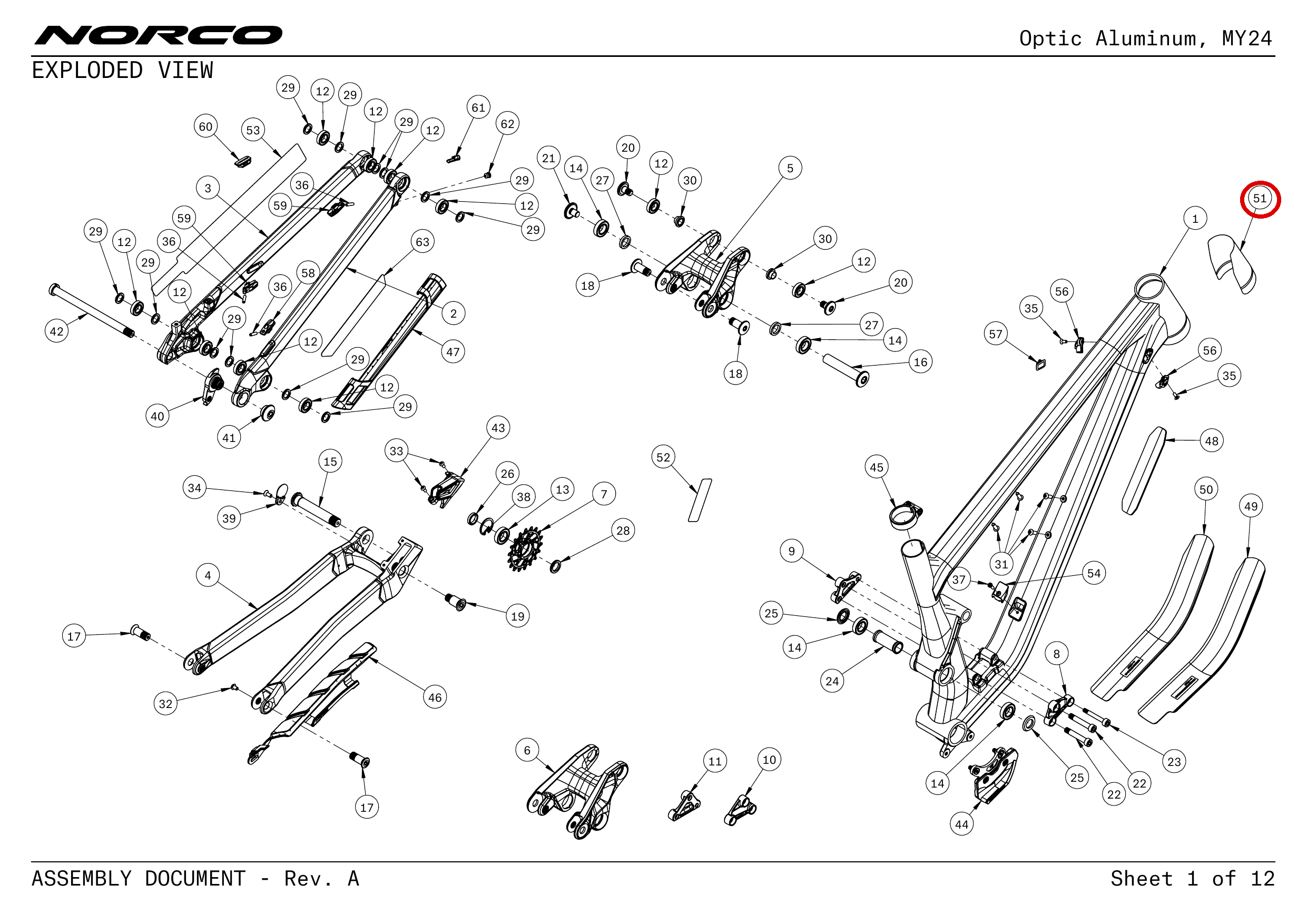 Official technical drawing with the relevant callout highlighted in red