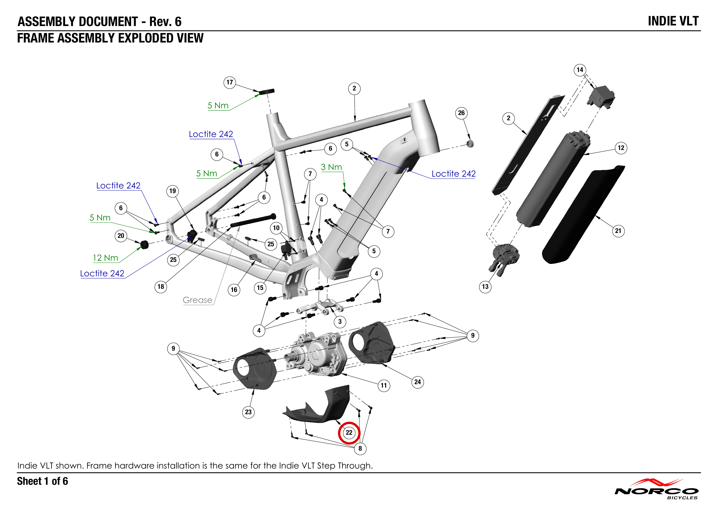 Official technical drawing with the relevant callout highlighted in red