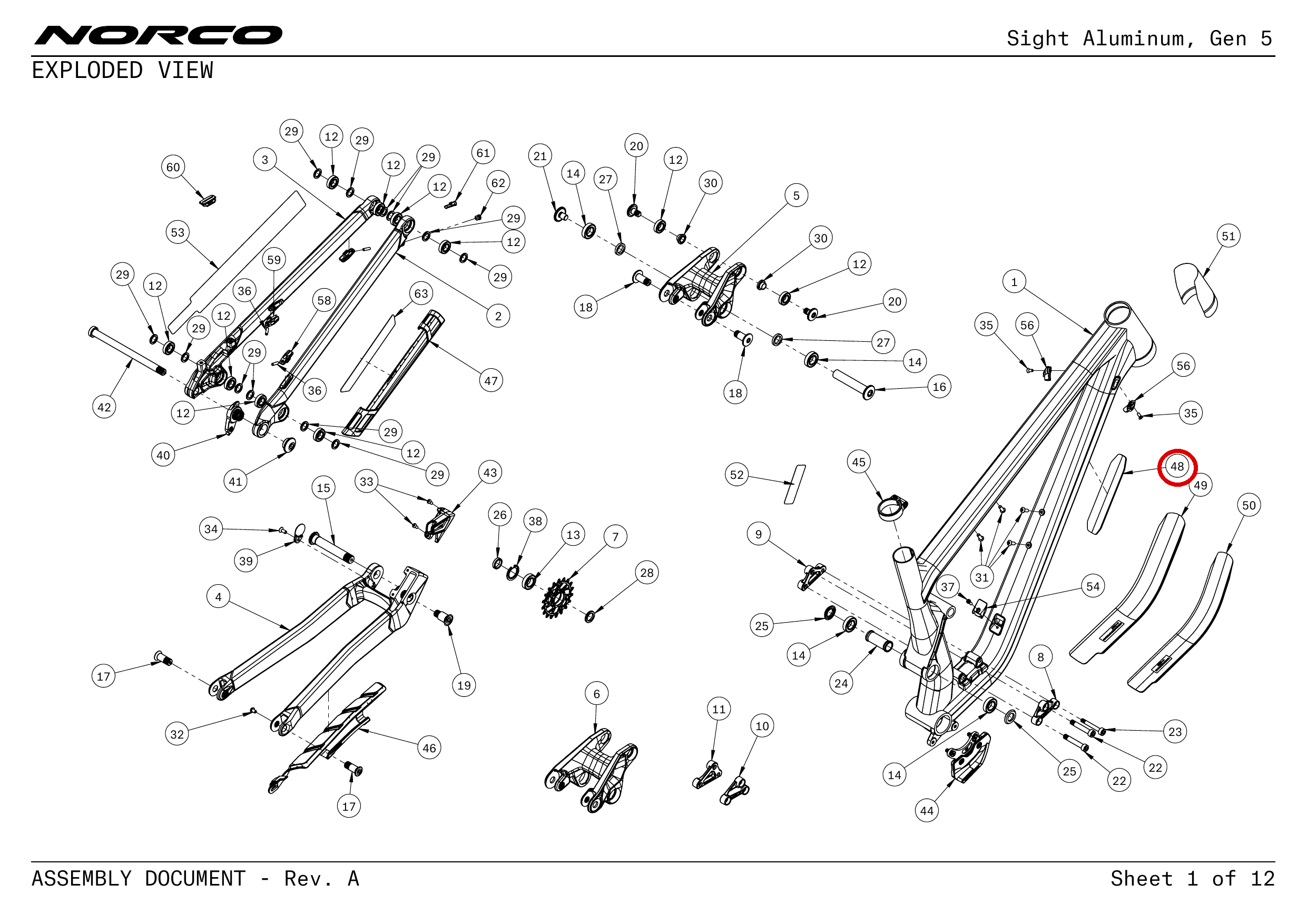Official technical drawing with the relevant callout highlighted in red
