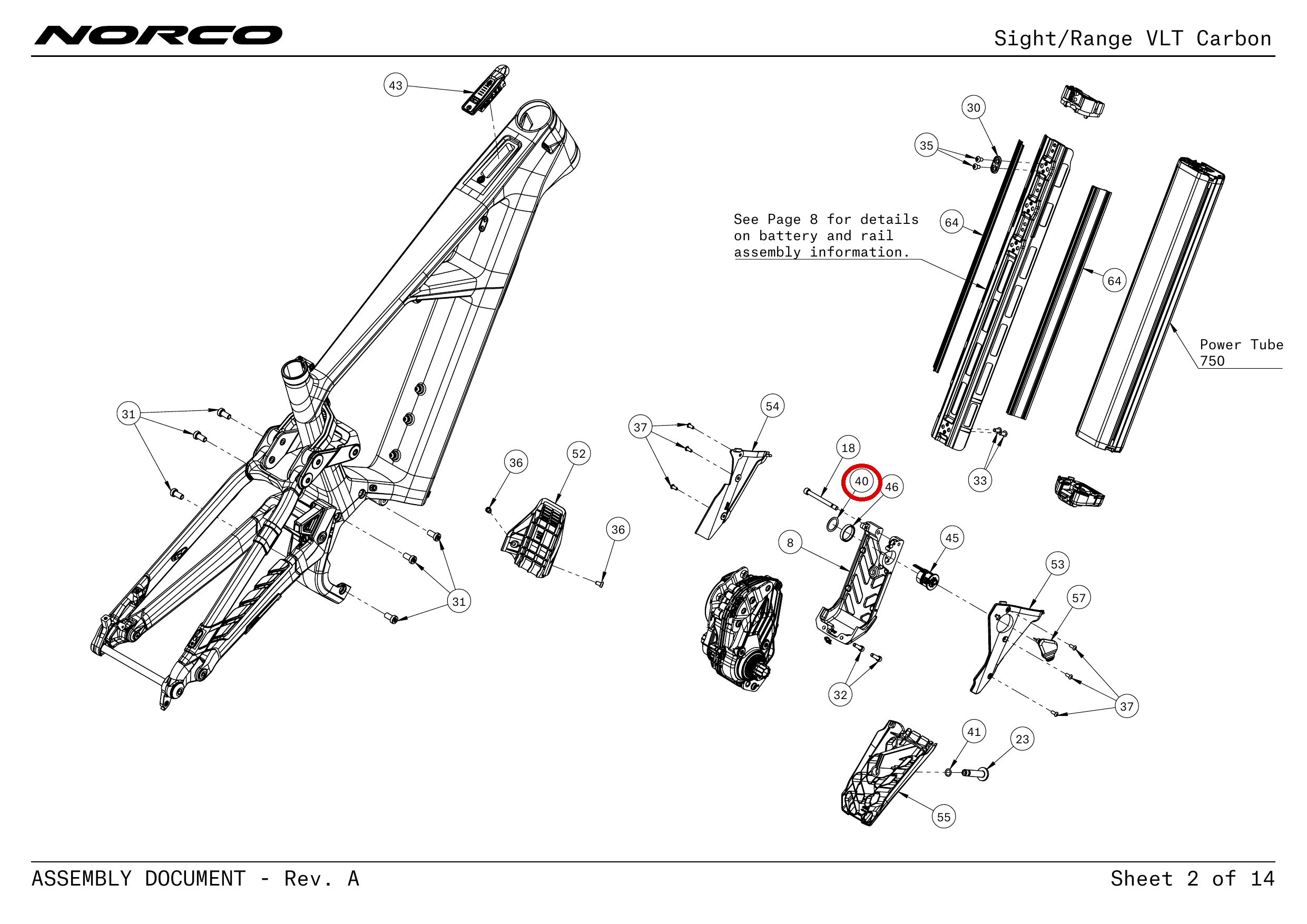 Official technical drawing with the relevant callout highlighted in red