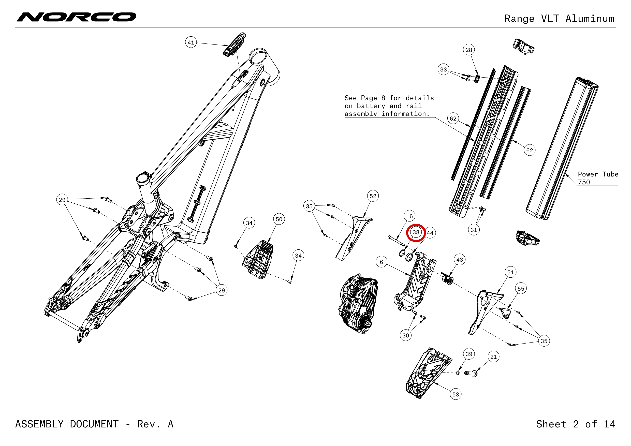 Official technical drawing with the relevant callout highlighted in red
